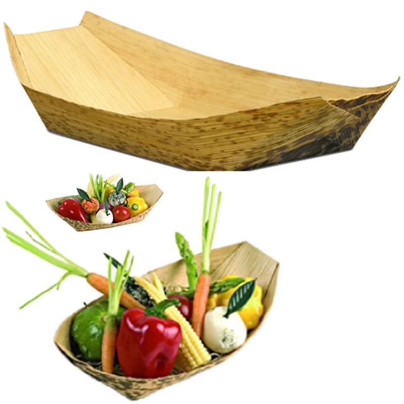 Bamboo food boats (disposable)